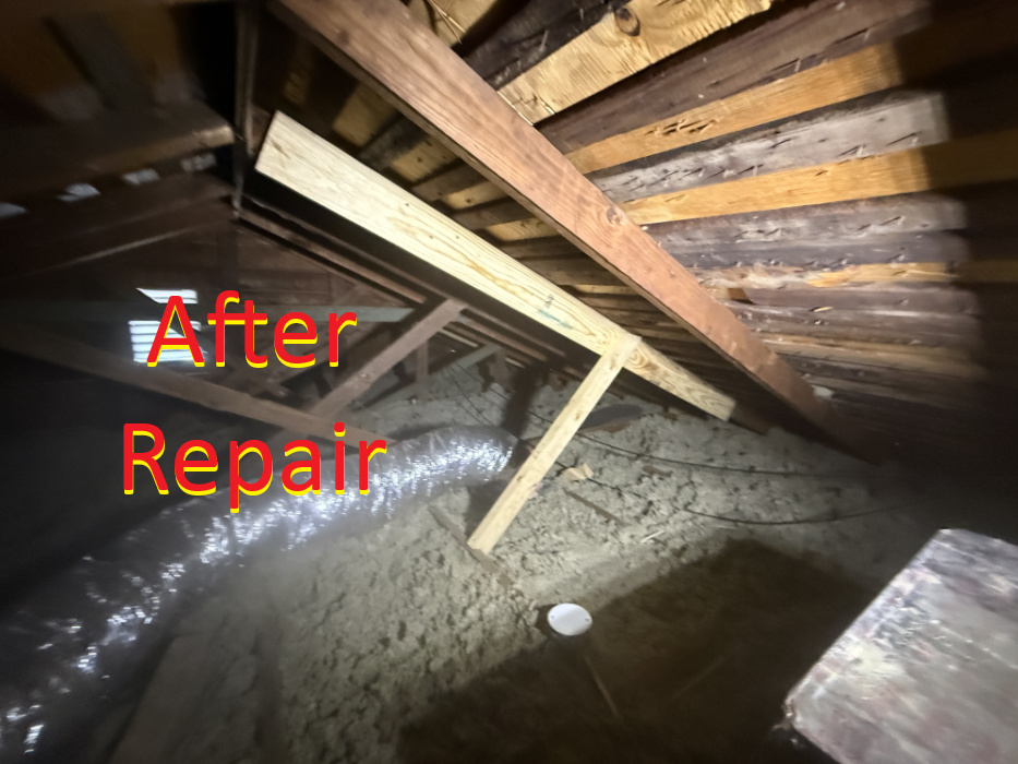 Attic Rafter Repair - After