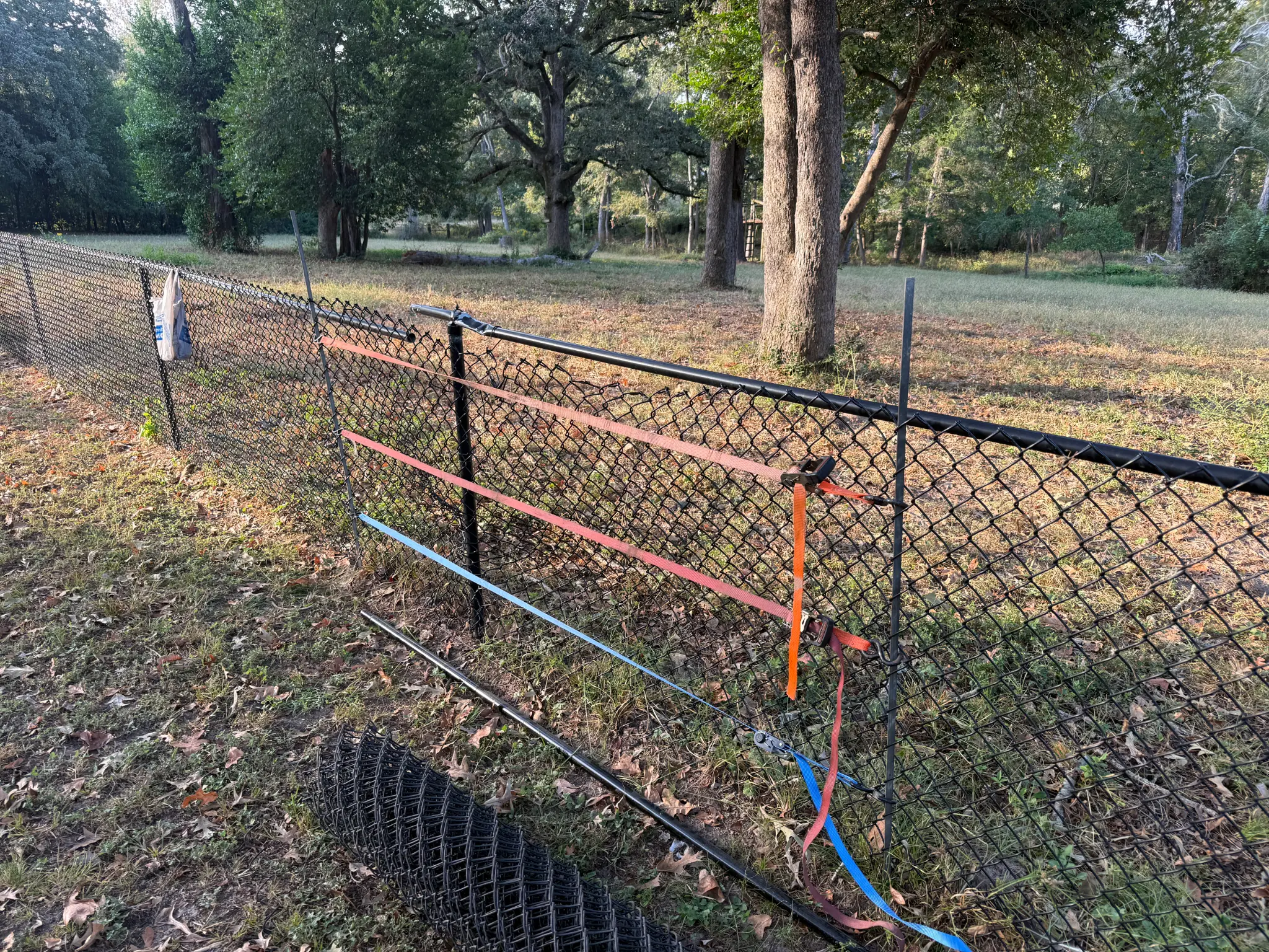 Chain-Link Fence Installation - Before